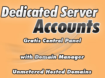 Half-price dedicated server accounts